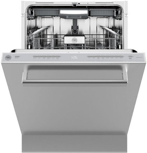 Bertazzoni - 24" Dishwasher, Panel Installed, Tall Tub - Handle kit necessary - Stainless Steel