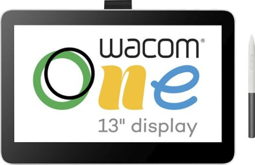 Wacom - One 13 Touch (2023 version) - 13.3" Pen & Touch Display Drawing Tablet - White