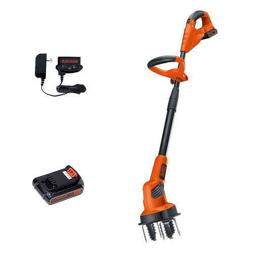 Black+Decker - Black+Decker MAX 20V Lithium Cultivator/Tiller (1 x 20V Battery and 1 x Charger) - Orange, Black