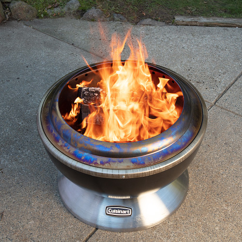 Cuisinart - 24" Cleanburn Smokeless Fire Pit - Black