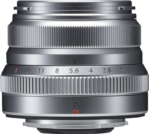 FUJINON XF 35mm f/2 R WR Standard Lens for Fujifilm X-Mount System Cameras - Silver