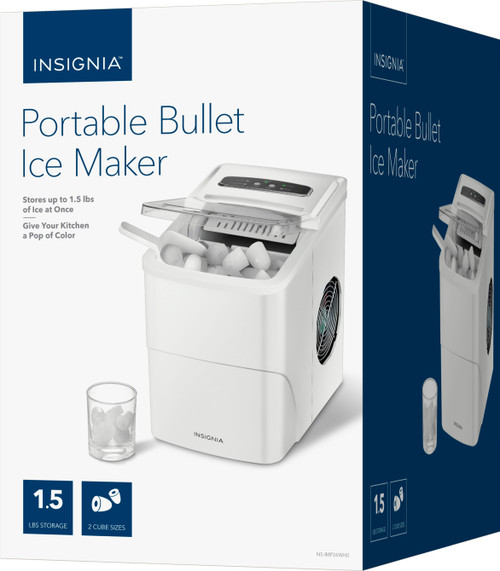 Insignia™ - Portable Ice Maker with Auto Shut-Off - White