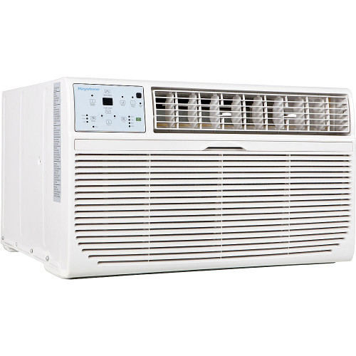 Keystone - 8,000 BTU 115V Through-the-Wall Air Conditioner with Follow Me LCD Remote Control - White