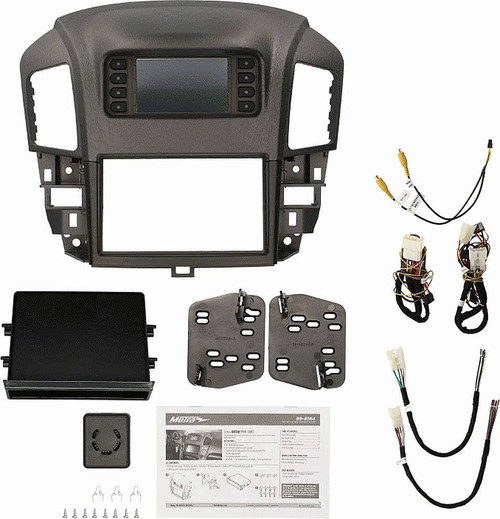 Metra - Dash Kit for Select 1999-2003 Lexus RX DIN - Gray/Black Trim