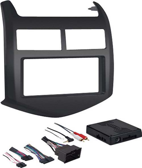 Metra - Dash Kit for Select 2012-2016 Chevrolet Sonic DIN DDIN - Gray