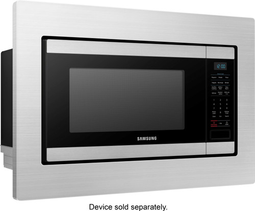 Samsung - 30" Trim Kit for MS19M8000AS Microwave - Stainless Steel