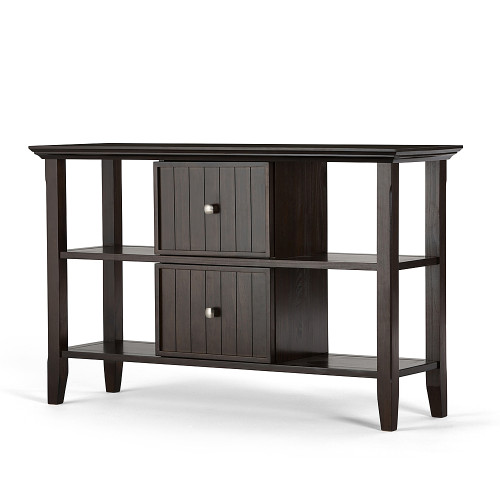 Simpli Home - Acadian Console Sofa Table - Brunette Brown