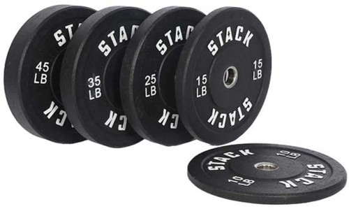 Stack Fitness - Stack Weight Plates 45LB (pair) - Black