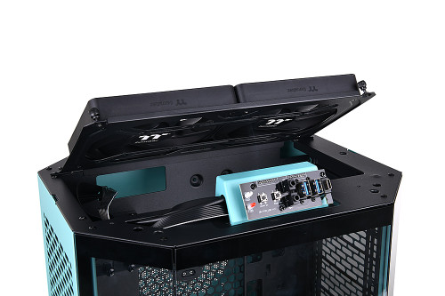 Thermaltake - The Tower 300 Micro ATX Case - Turquoise