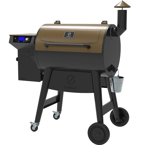 Z GRILLS - 7002C3E Wood Pellet Grill and Smoker - Bronze