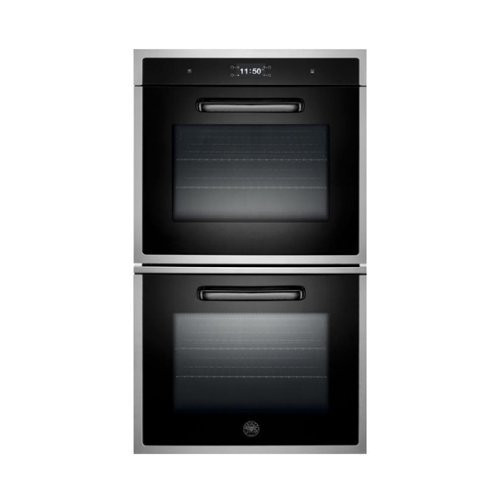 Bertazzoni - Design Series 30" Built-In Double Electric Convection Wall Oven - Black