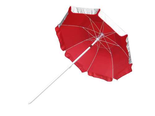 WIND WARRIOR UMBRELLA, SILVER / RED