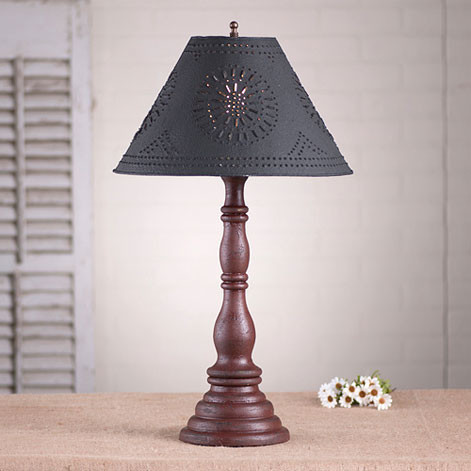 Irvin's Tinware - Davenport Table Lamp - Primitive Lamps