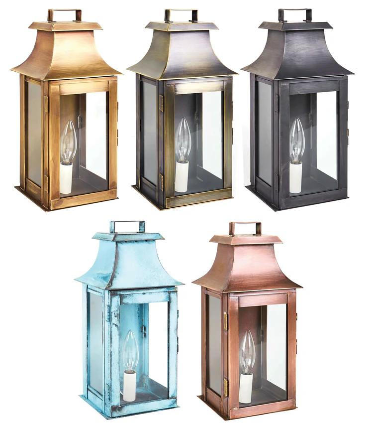 Northeast Lantern - Pagoda Brass Wall Lantern - Handcrafted