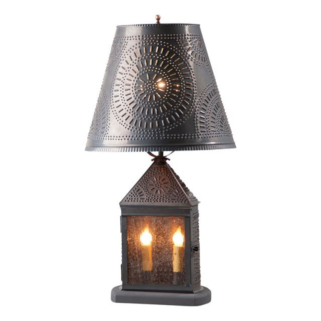 Irvins Milk Jug Lamp With Ivory Linen Shade