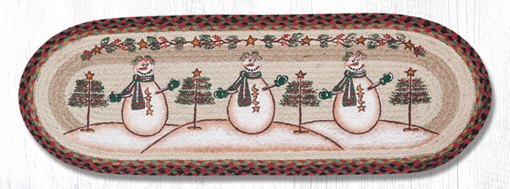 Bear Paw Prints Braided Natural Jute Rug