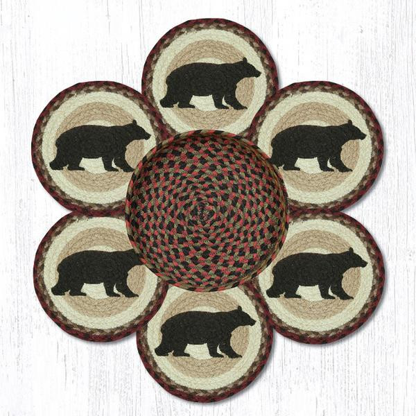 Earth Rugs Cabin Bear Trivets