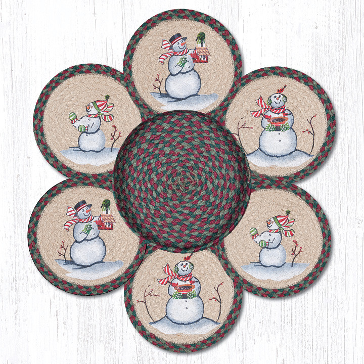 Earth Rugs Snowman Trivet Basket