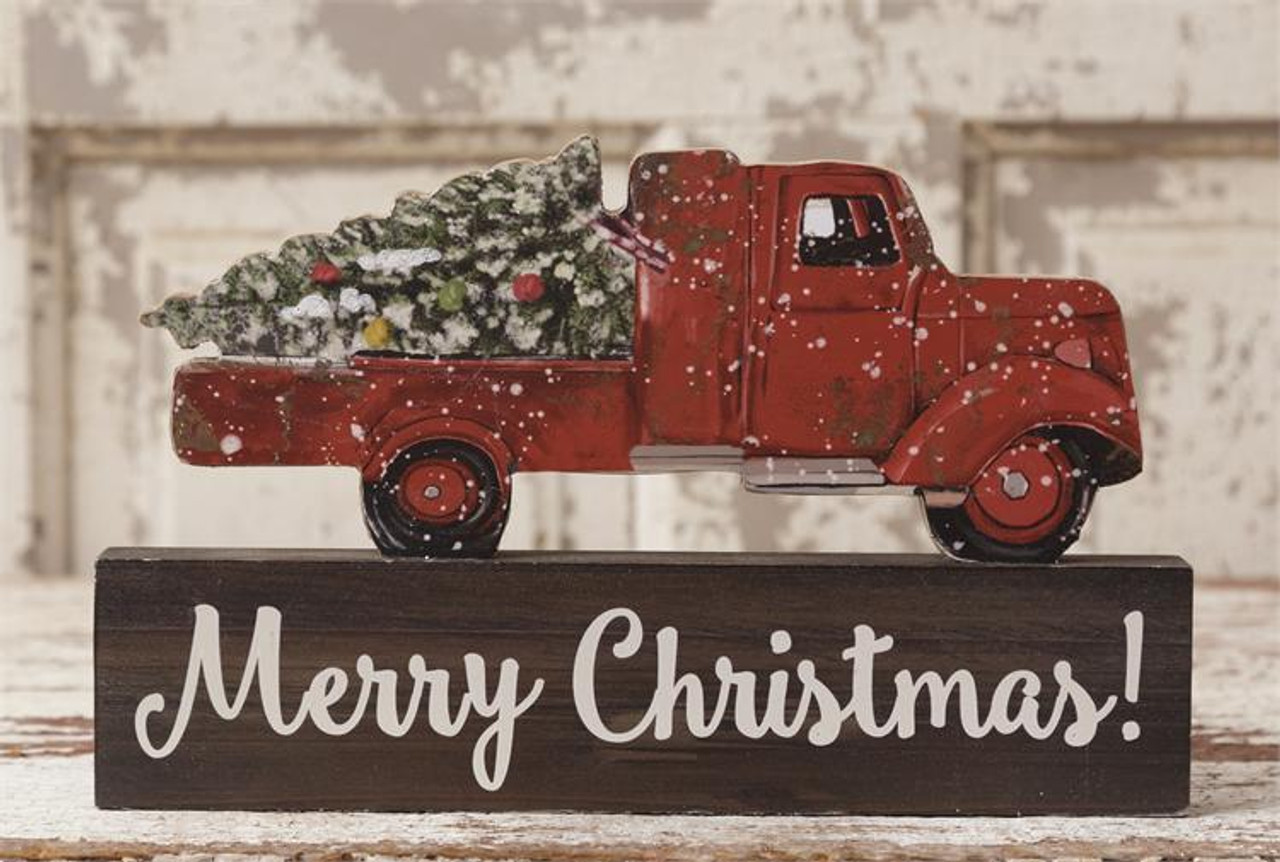 1 Stück Vintage Merry Christmas Trees Funny Truck Retro - Temu Austria