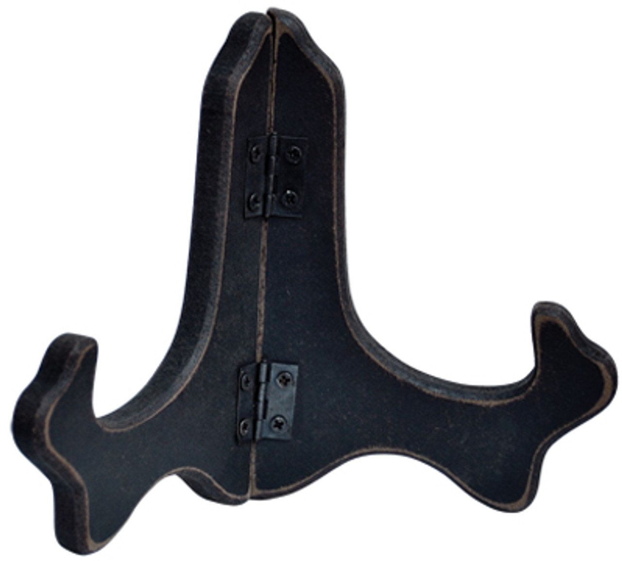 Plate Stand Black Wooden - Large