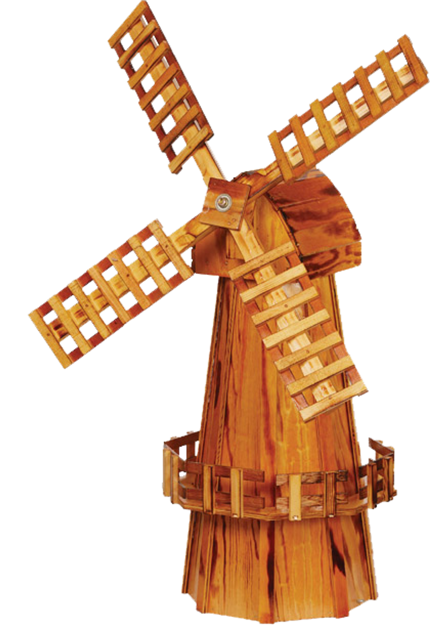 wooden windmill