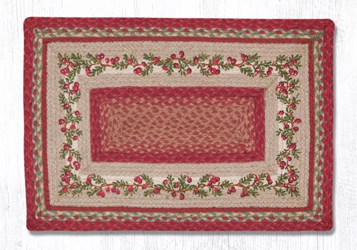 Earth Rugs - PP-390 Cranberries - Rectangle Braided Rug