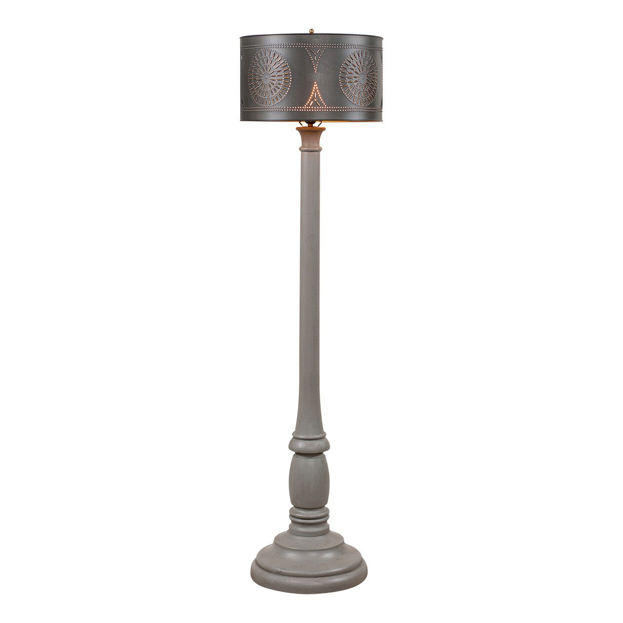 primitive rustic floor lamps