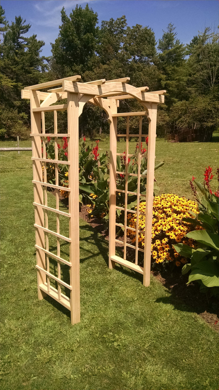 Amish Handcrafted - Madison Wooden Arbor - Cedar Arbors