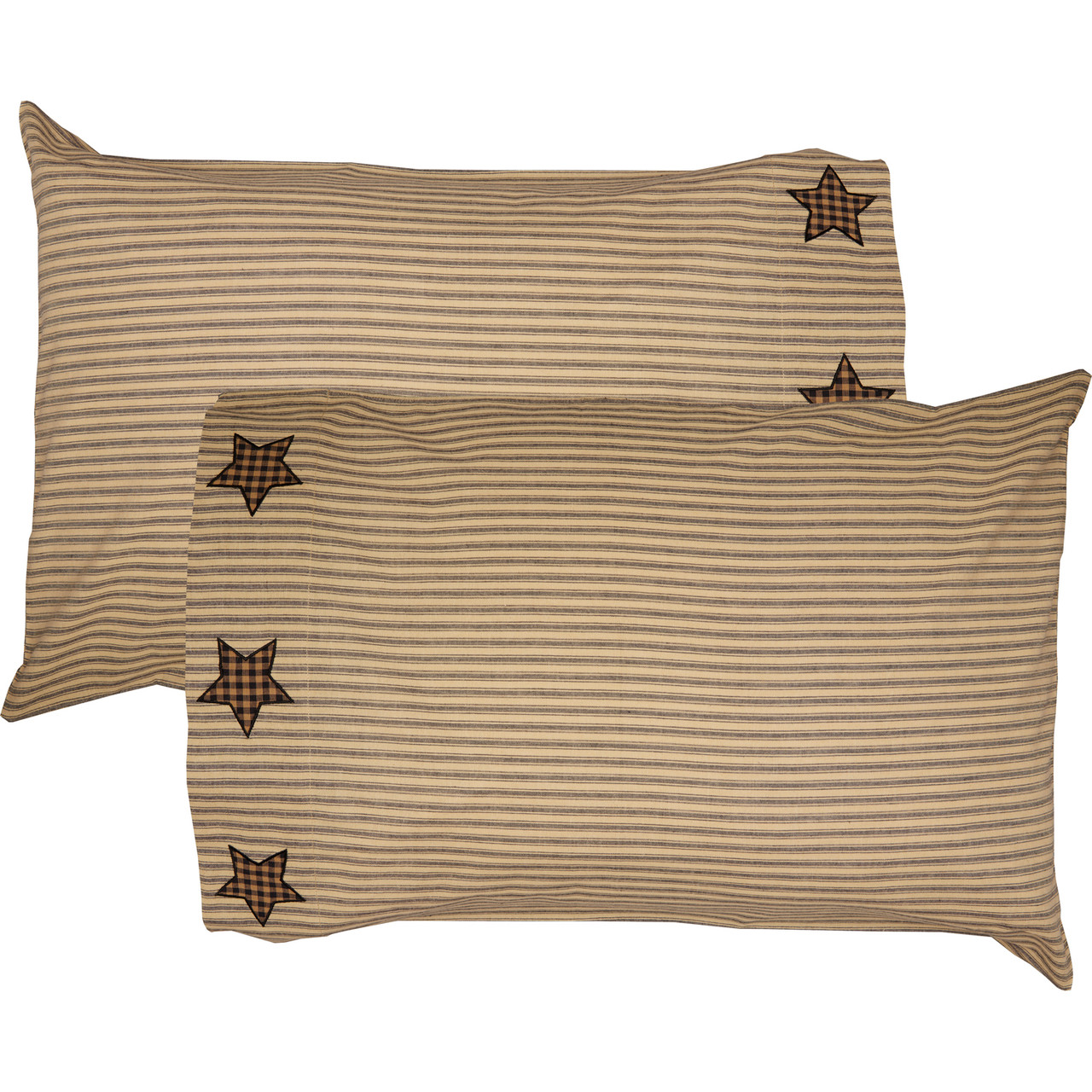 VHC Brands Farmhouse Star Pillow Case - Thumbnail 4