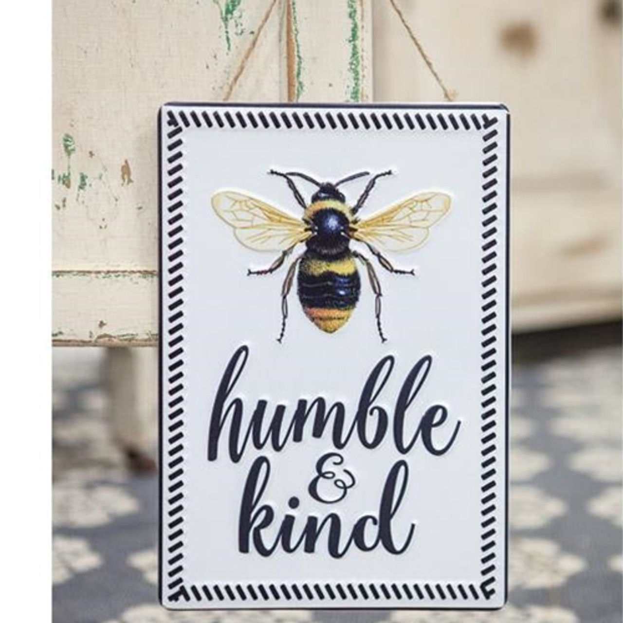 3 NEW BUMBLE BEE kind happy you HOME SWEET HOME farmhouse hanging wall decor