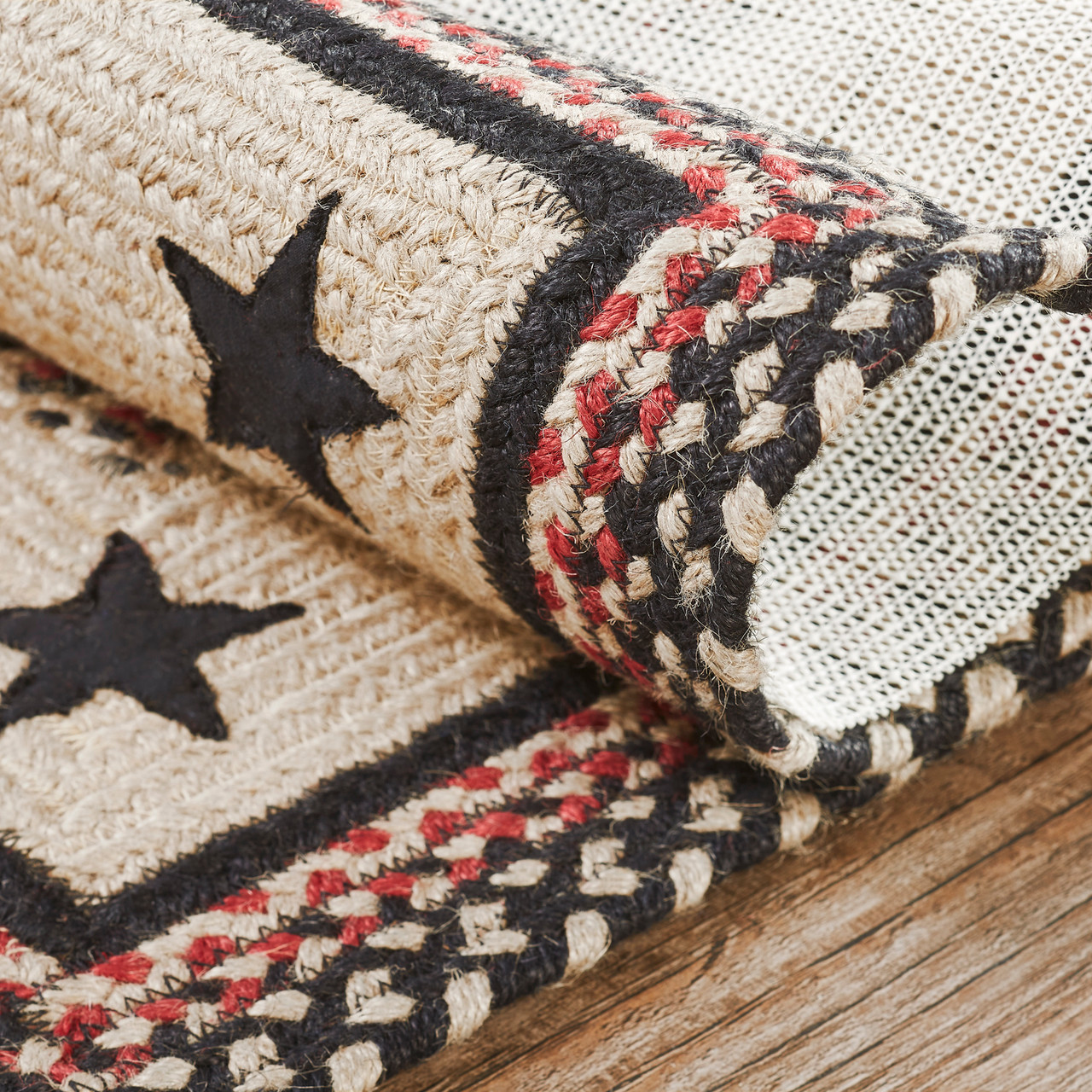 VHC Brands Colonial Star Braided Jute Rug - Thumbnail 2