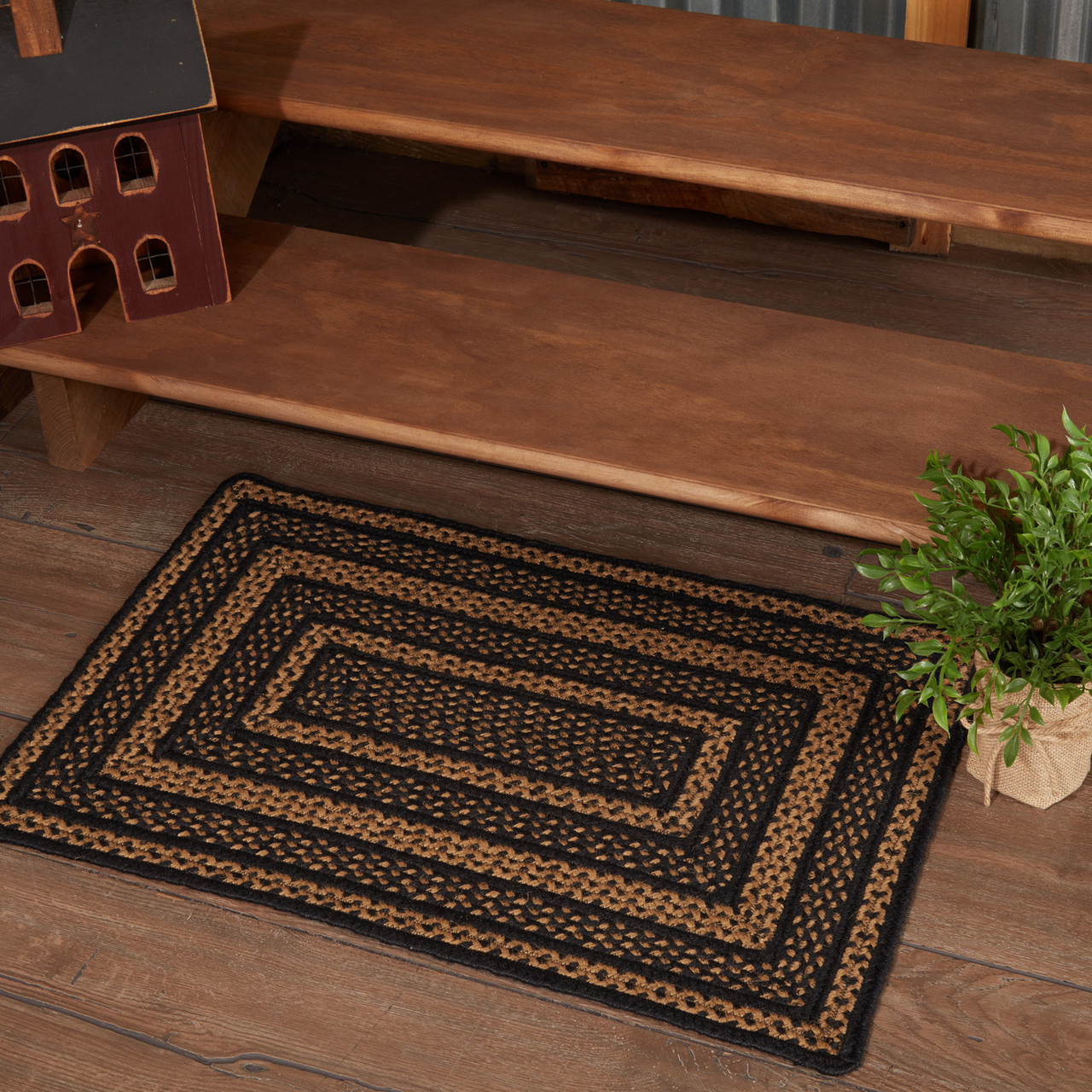 Buy Country and Farmhouse Style Braided Jute Area Rugs