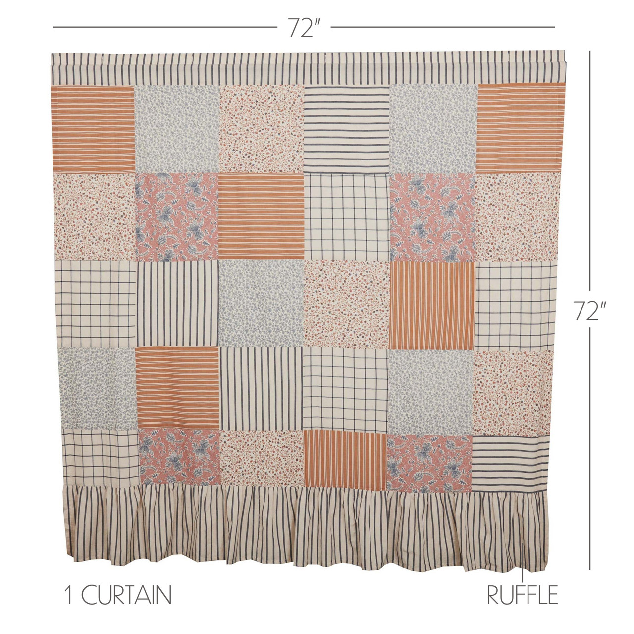 VHC Brands Kaila Shower Curtain - Thumbnail 3