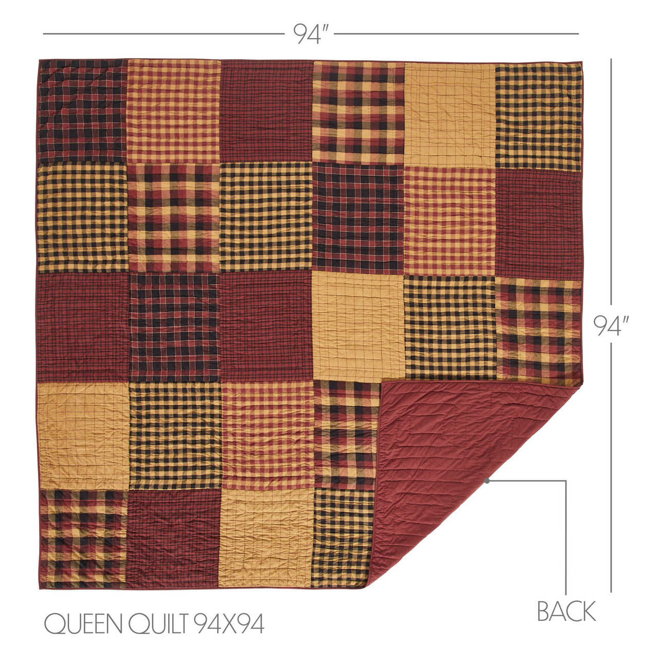 VHC Brands - Connell Queen Quilt 94Wx94L