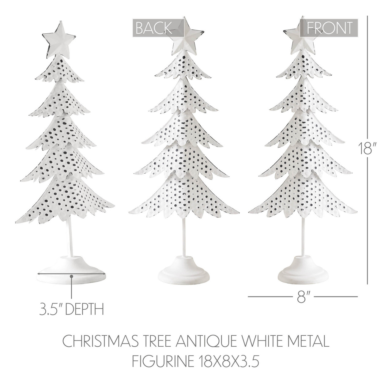 Christmas Antique White Metal Tree