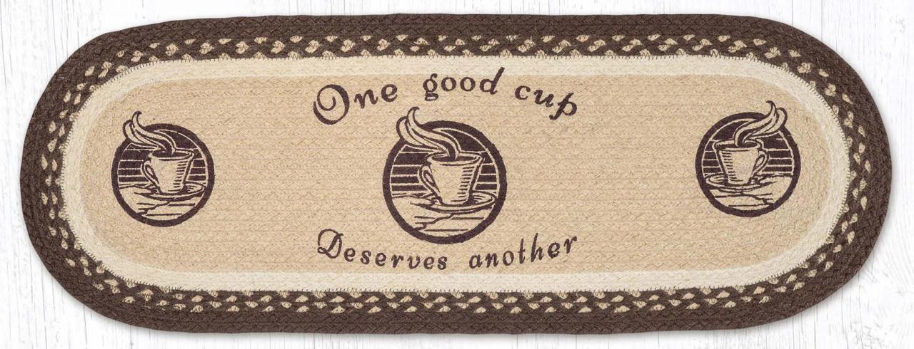 One Good Cup Oval Table Runner - Thumbnail 2