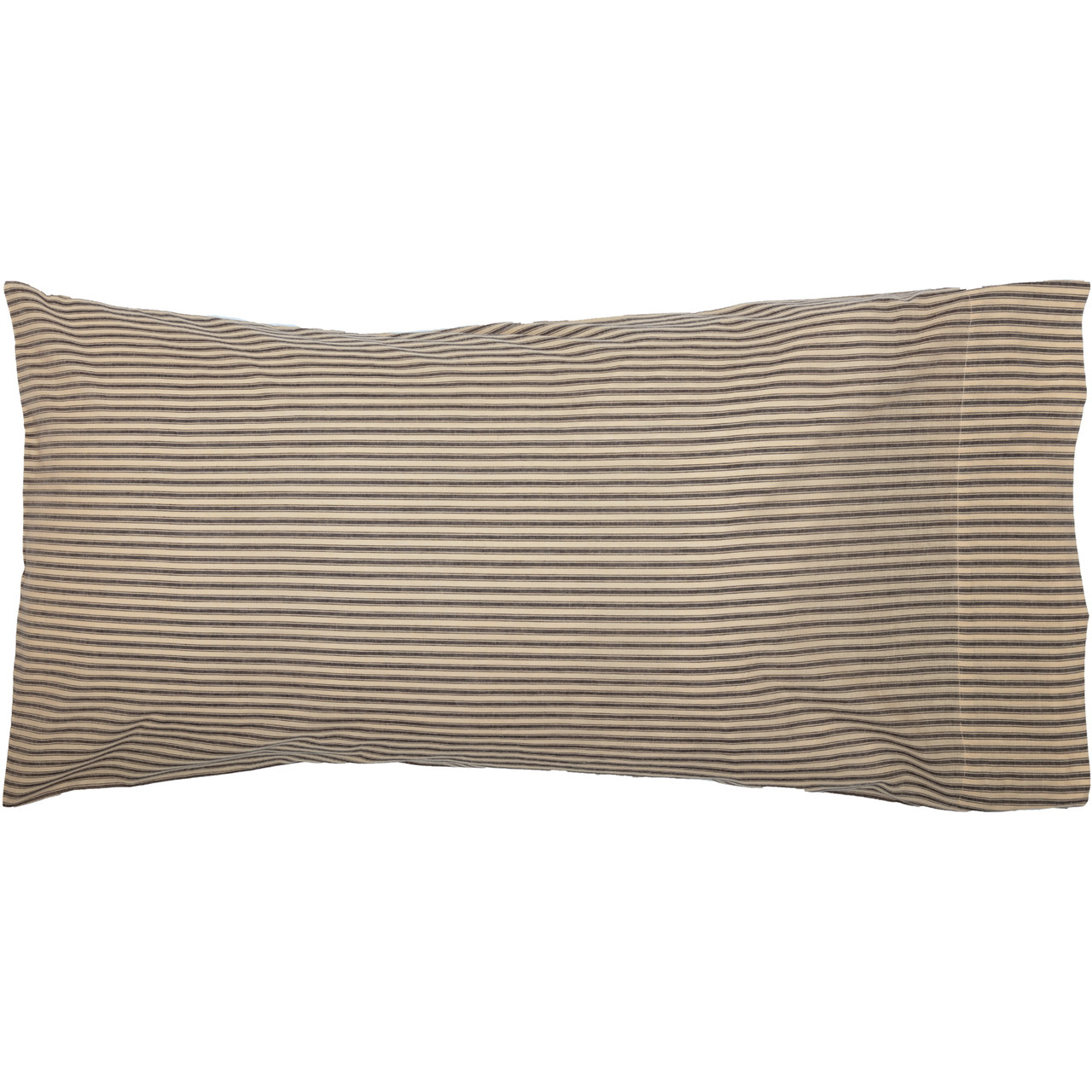 VHC Brands Sawyer Mill Ticking Stripe Pillow Case - Thumbnail 2