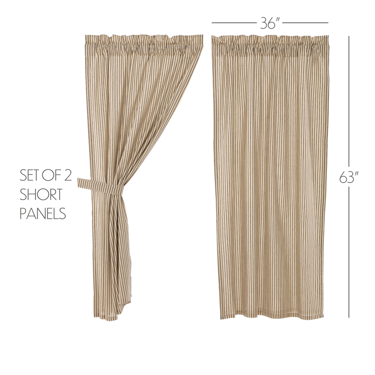 VHC Brands Sawyer Mill Ticking Stripe Panel - Thumbnail 5