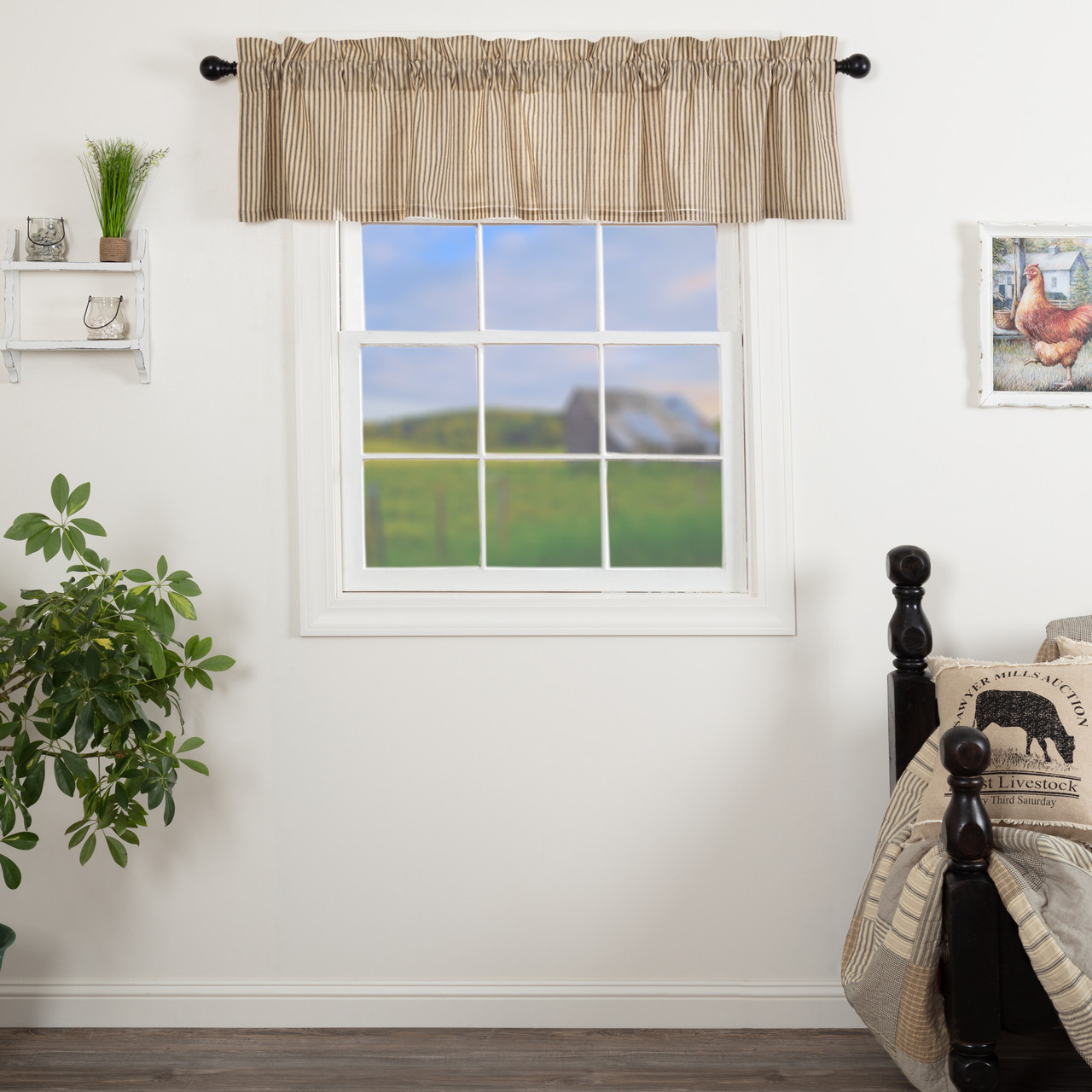 VHC Brands Sawyer Mill Shower Curtain - Thumbnail 4