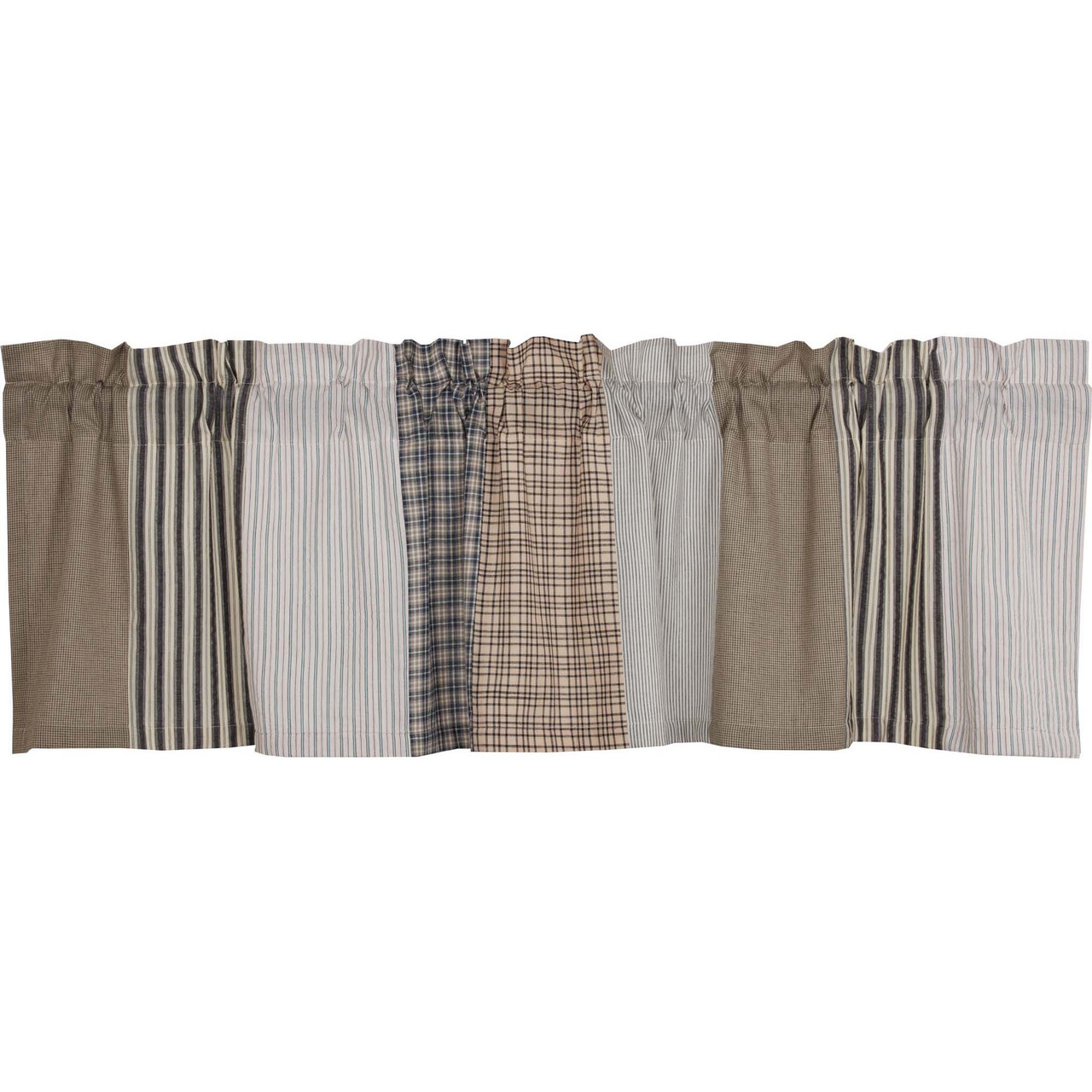 VHC Brands Ashmont Patchwork Tailored Valance - Thumbnail 2