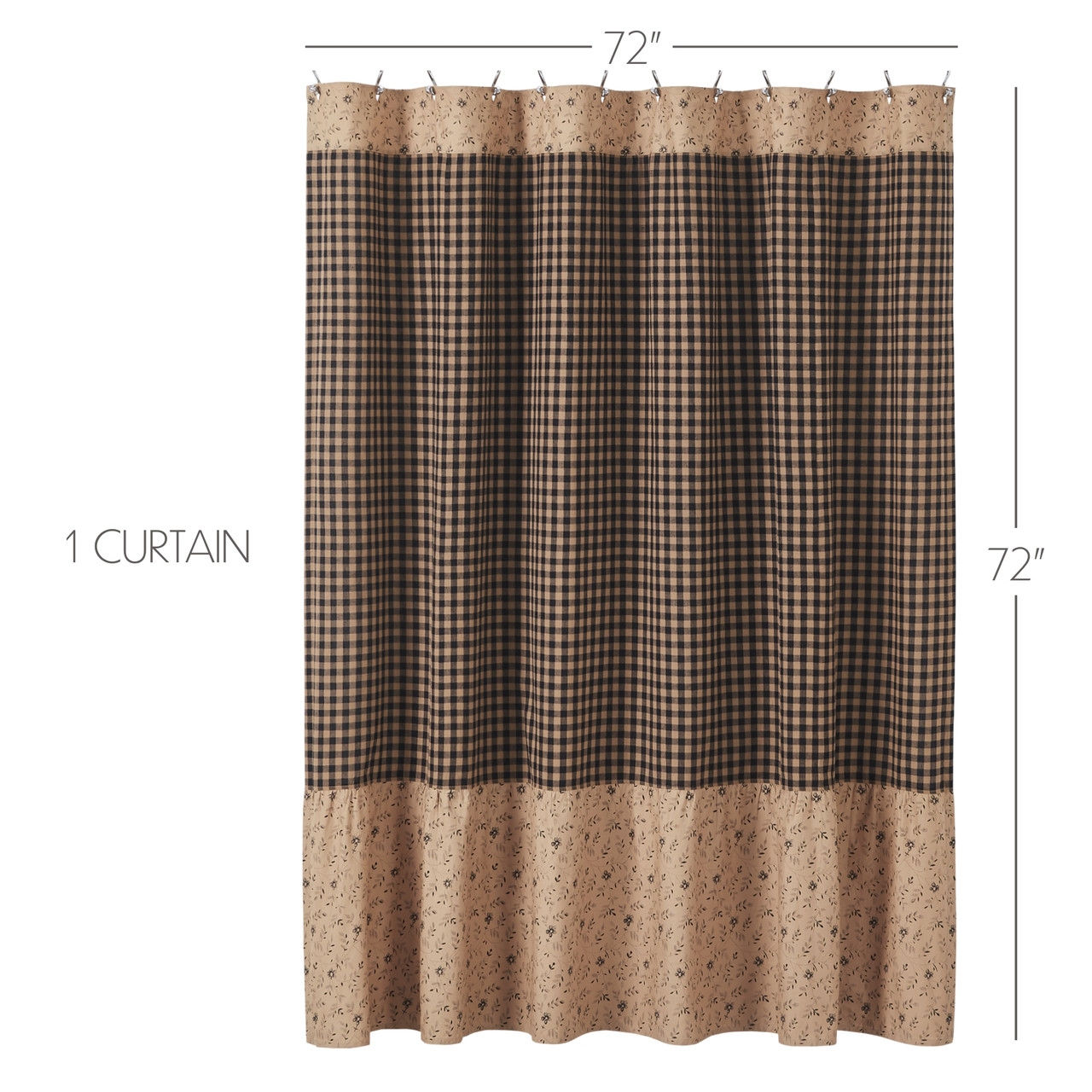 VHC Brands Maisie Shower Curtain - Thumbnail 4