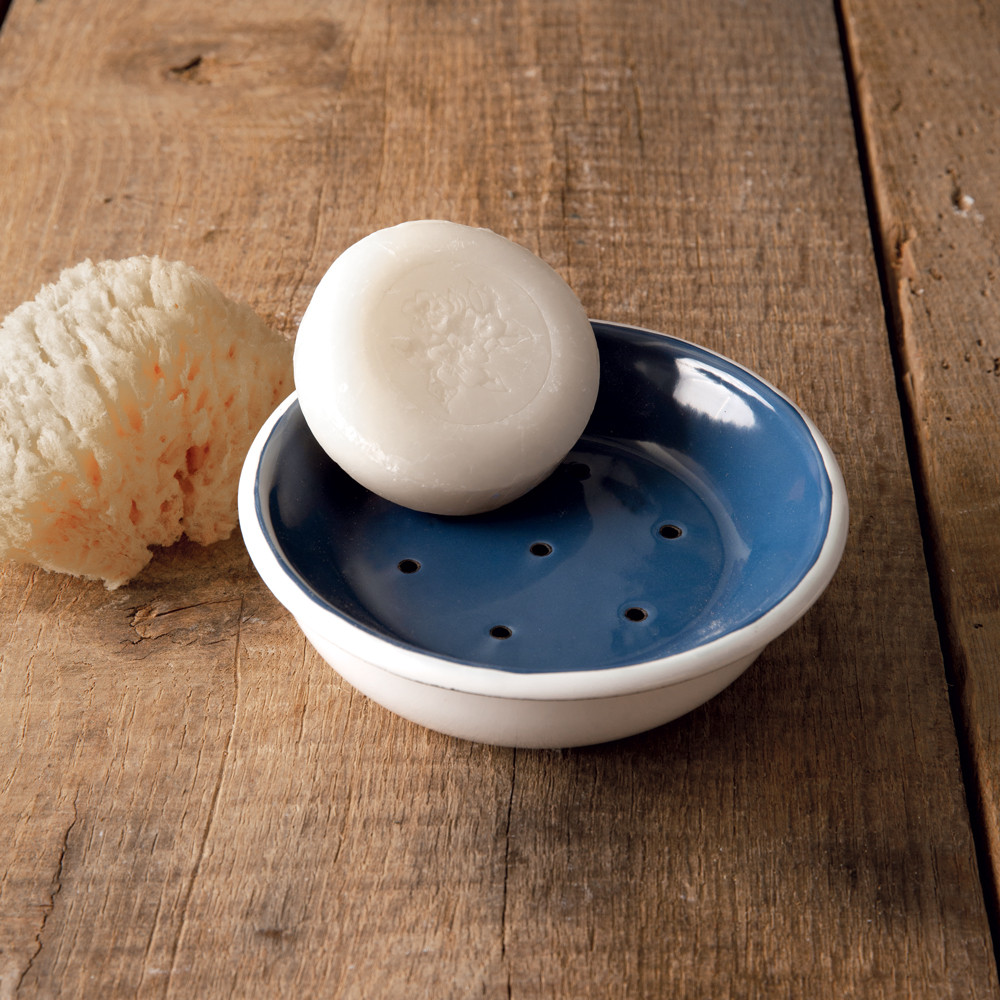 Soap Dish Blue Round