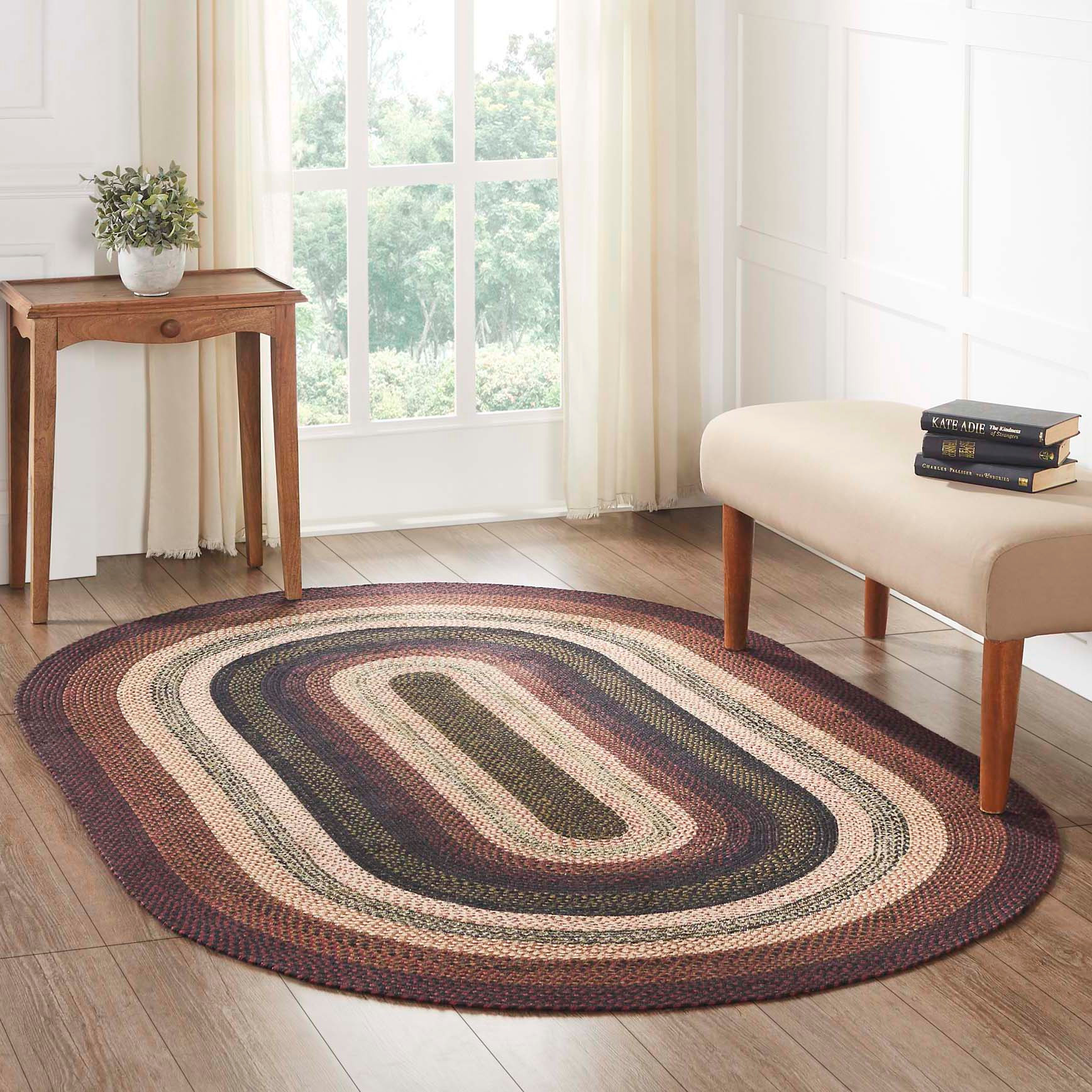 VHC Brands Braided Area Rugs Jute Blend
