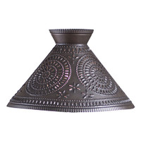 Irvin's Betsy Ross Shade - Chisel Design Finished In Kettle Black Irvin's Betsy Ross Shade - Chisel Design Finished In Kettle Black