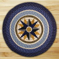 Earth Rugs™ Oval Patch Rug - Compass - RP-350 Earth Rugs™ Oval Patch Rug - Compass - RP-350