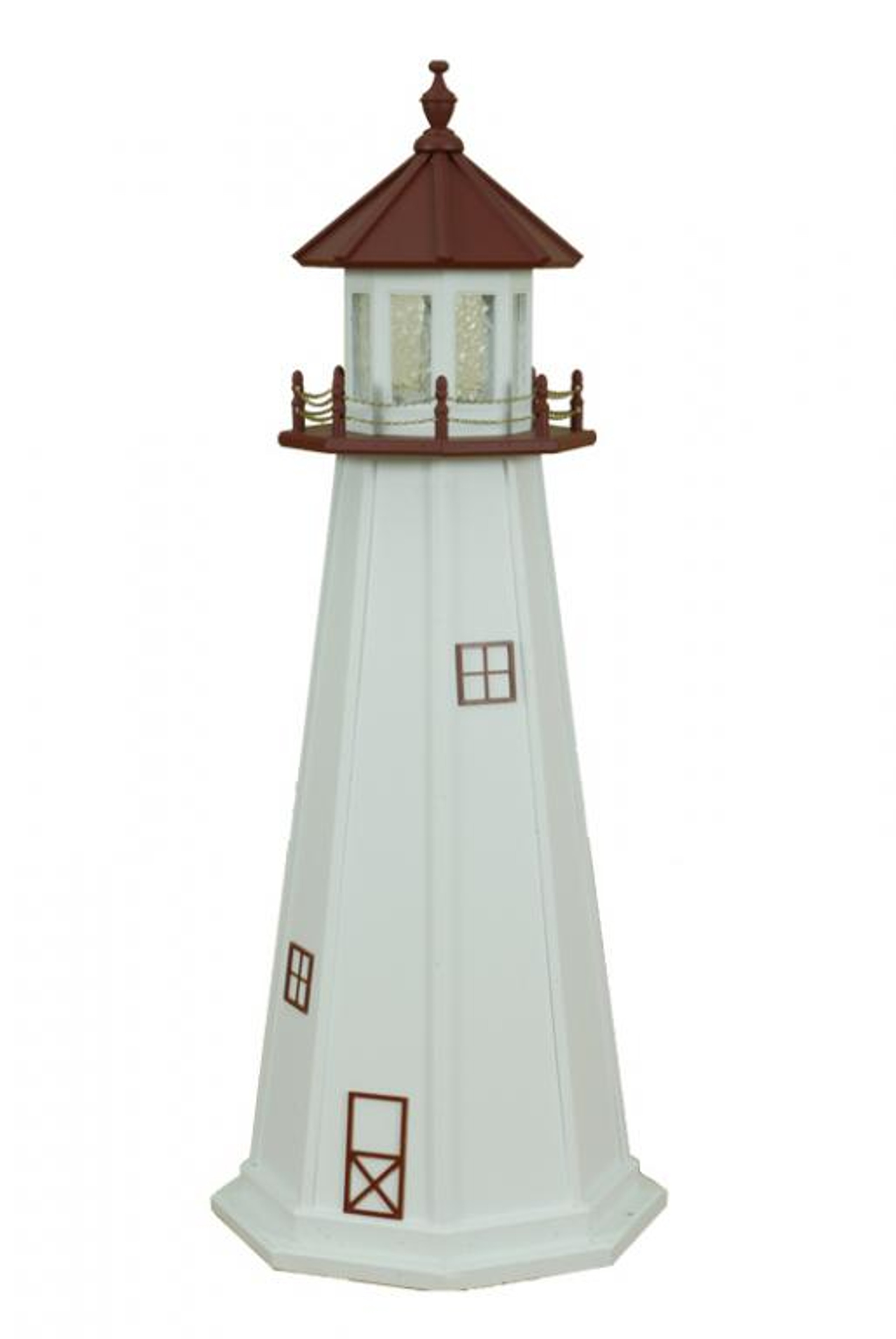 Amish Made - Poly Outdoor Lighthouse - Marblehead Model