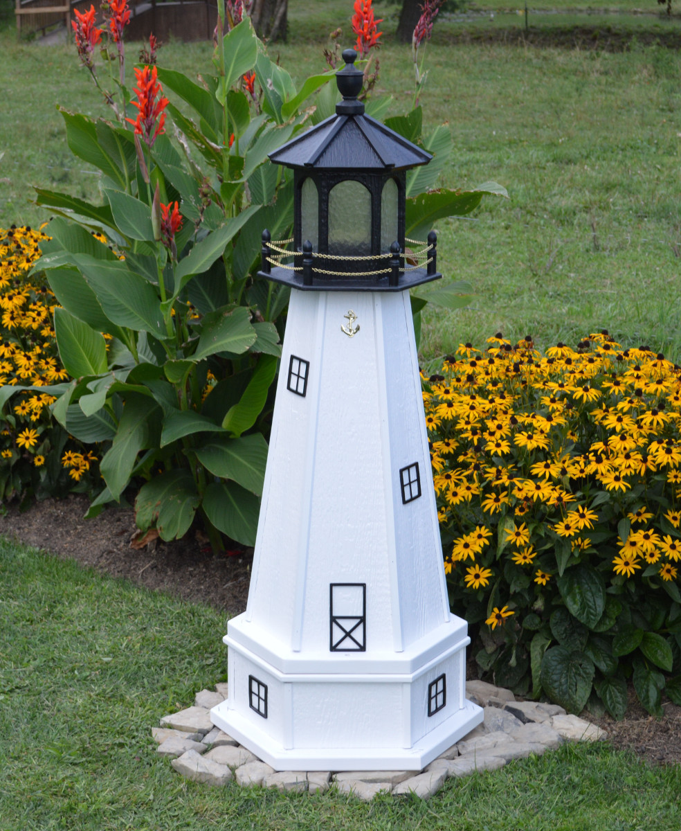 Amish Made - Cape Cod Model - Wood Garden Lighthouses
