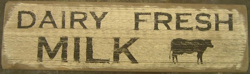 Primitive Wooden Sign Fresh Butter Eggs