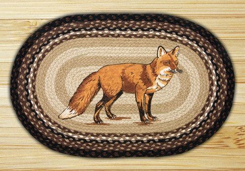 Earth Rugsâ„¢ Oval Patch Rug - Fox - OP-313