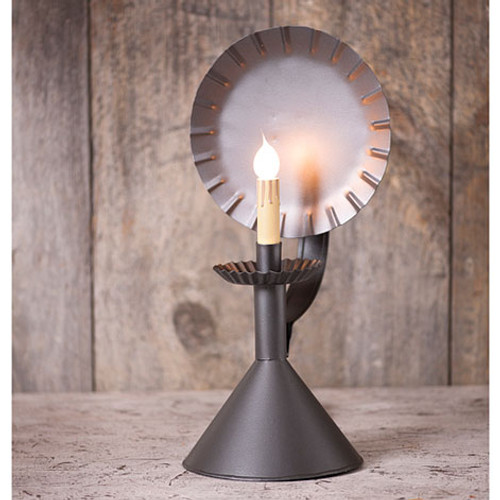 Irvin's Tinware Accent Light On A Cone Finished In Smokey Black